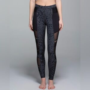 lululemon athletica Black Leopard Print Leggings